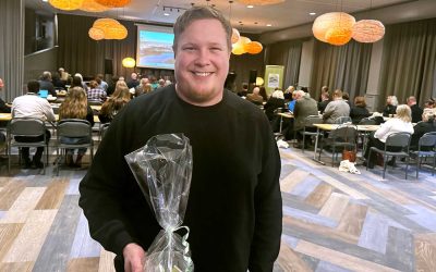 Johan Sundström berättade om fiske på Landsbygdskonferensen